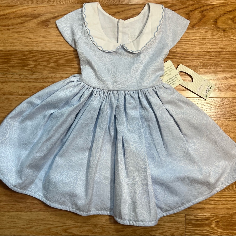 Isabel Garreton blue paisley dress